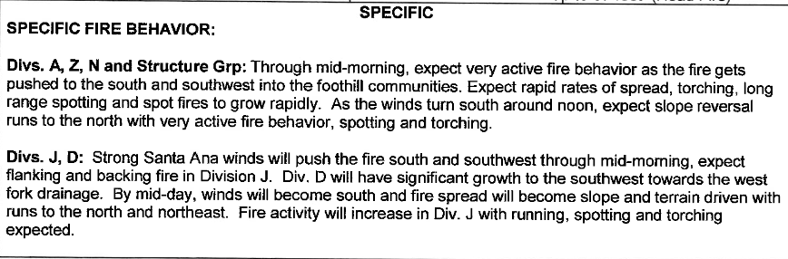 From today's Initial Attack Plan for the  #BobcatFire: +