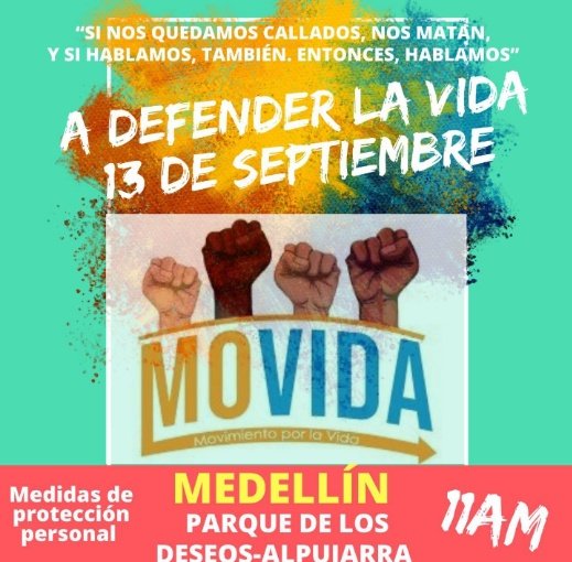 Buenos días, nos se les olvide defender la vida para éste 13 de septiembre.

#ADefenderLaVida