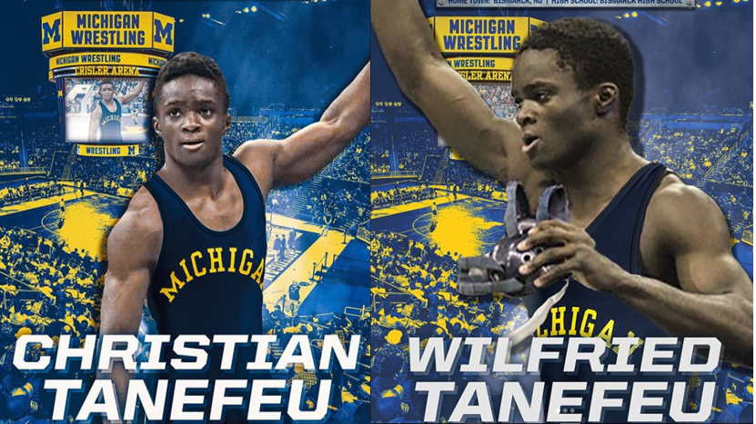 So proud to announce the Tanefeu twins have verbally committed to Michigan!  So excited for what the future holds!  #dreambig <a href="/umichwrestling/">Michigan Wrestling</a> <a href="/BisHighStudents/">BHS STUDENT SECTION</a> <a href="/BisStuSection/">BHS Activities</a> <a href="/BhsHiherald/">BHS HiHerald</a> @Tanefeu_c <a href="/Slick_Willy113/">Wilfried Tanefeu</a>