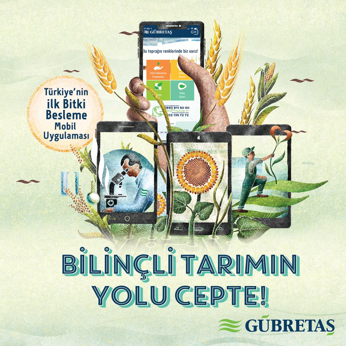 #GÜBRETAŞ’ın #EGP (Etkili Gübreleme Programları) mobil uygulamasını cep telefonunuza ücretsiz olarak yükleyerek, ülkemizde yetiştirilen tarımsal ürünlerle ilgili #bitki #besleme programlarına erişebilirsiniz: l.ead.me/bb0XO8