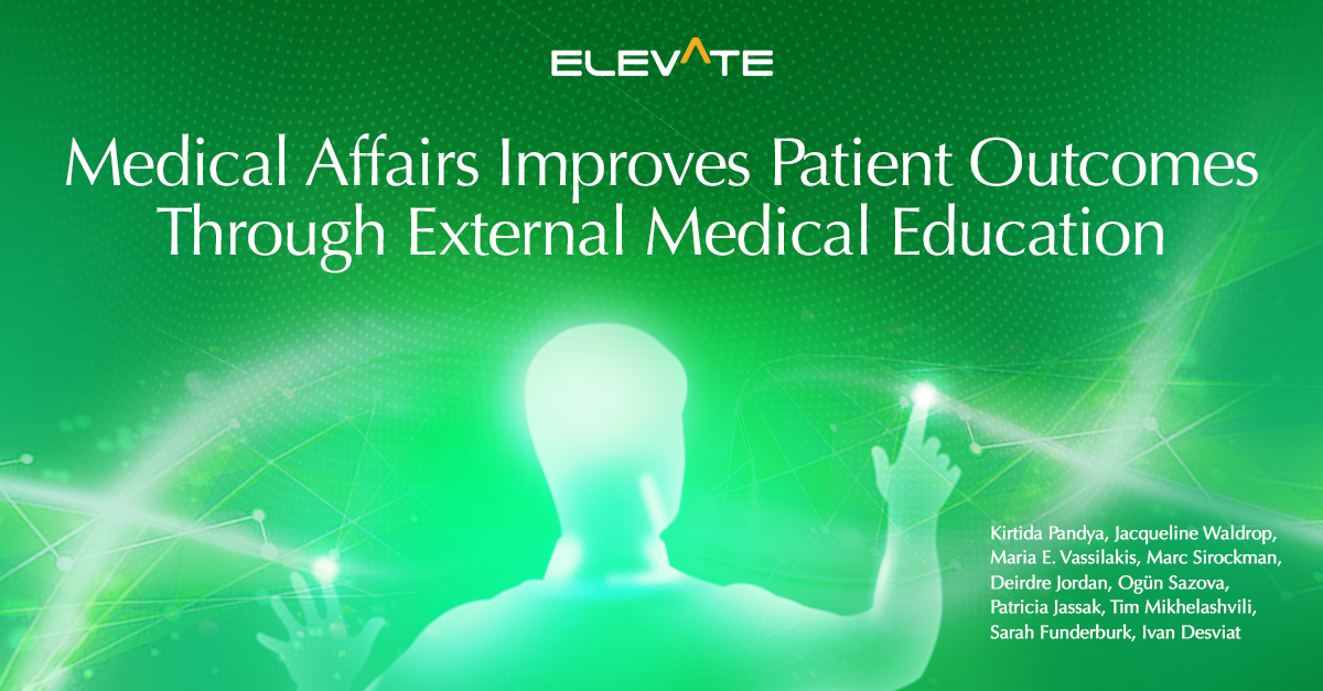 This new article from the MAPS series Elevate details best practices for the #MedicalAffairs function of External Education. Take a read and let us know how your organization is adapting to meet the needs of the evolving healthcare ecosystem!

medicalaffairs.org/elevate/medica…