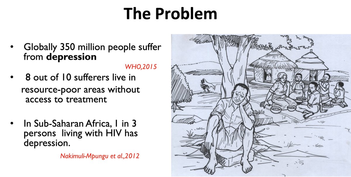 "8 out of 10 of the 350 million people worldwide who suffer from depression live in resource-poor areas without access to treatment" says  @ethelmpungu speaking at  #IoMHconf2020