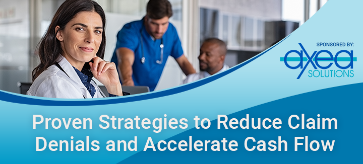 AxeaSolutions's tweet photo. Mark your calendars! ─ "Proven Strategies to Reduce Claim Denials and Accelerate Cash Flow" ─ Complimentary Axea Solutions webcast hosted by @RACmonitor #covidcoding #RCM #CDI

Live Webcast: September 22 | 12:30 PM-1:30 CTCT 

Register HERE:https://t.co/3LA6BF0pa1 https://t.co/yeFo73G4X8