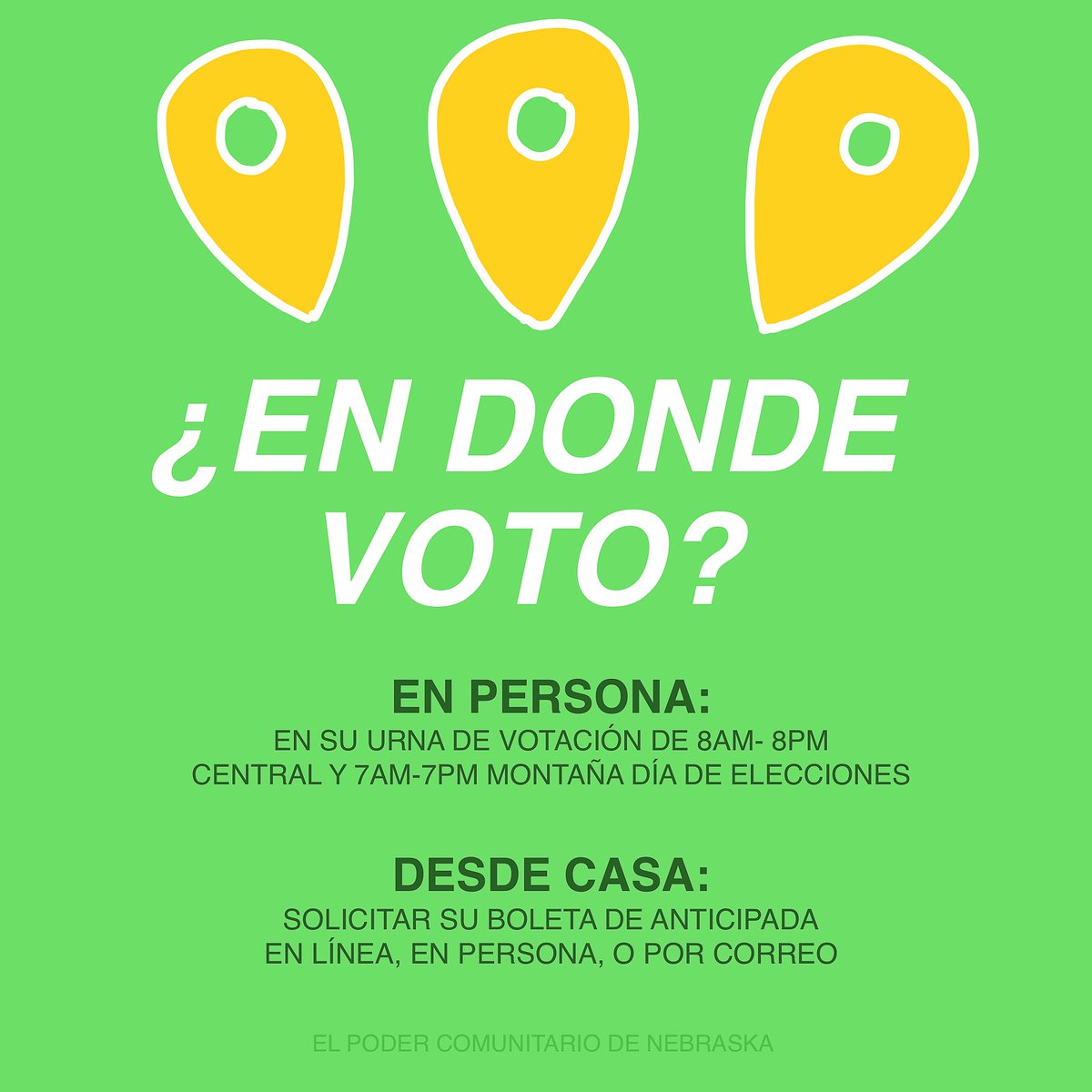 Votar. Es Importante. 
Contestando preguntas frequentes!
1/2