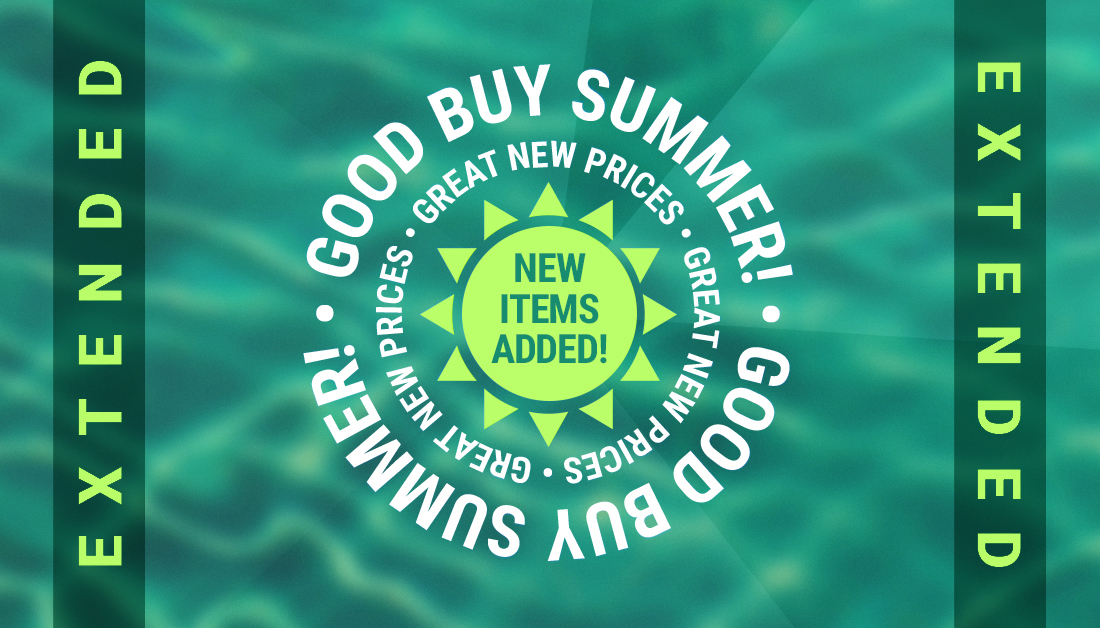 We've extended Good Buy Summer so that you can shop more new items at great prices! Visit us in-store for more information, or shop online!: sicamoustrading.com/menu/