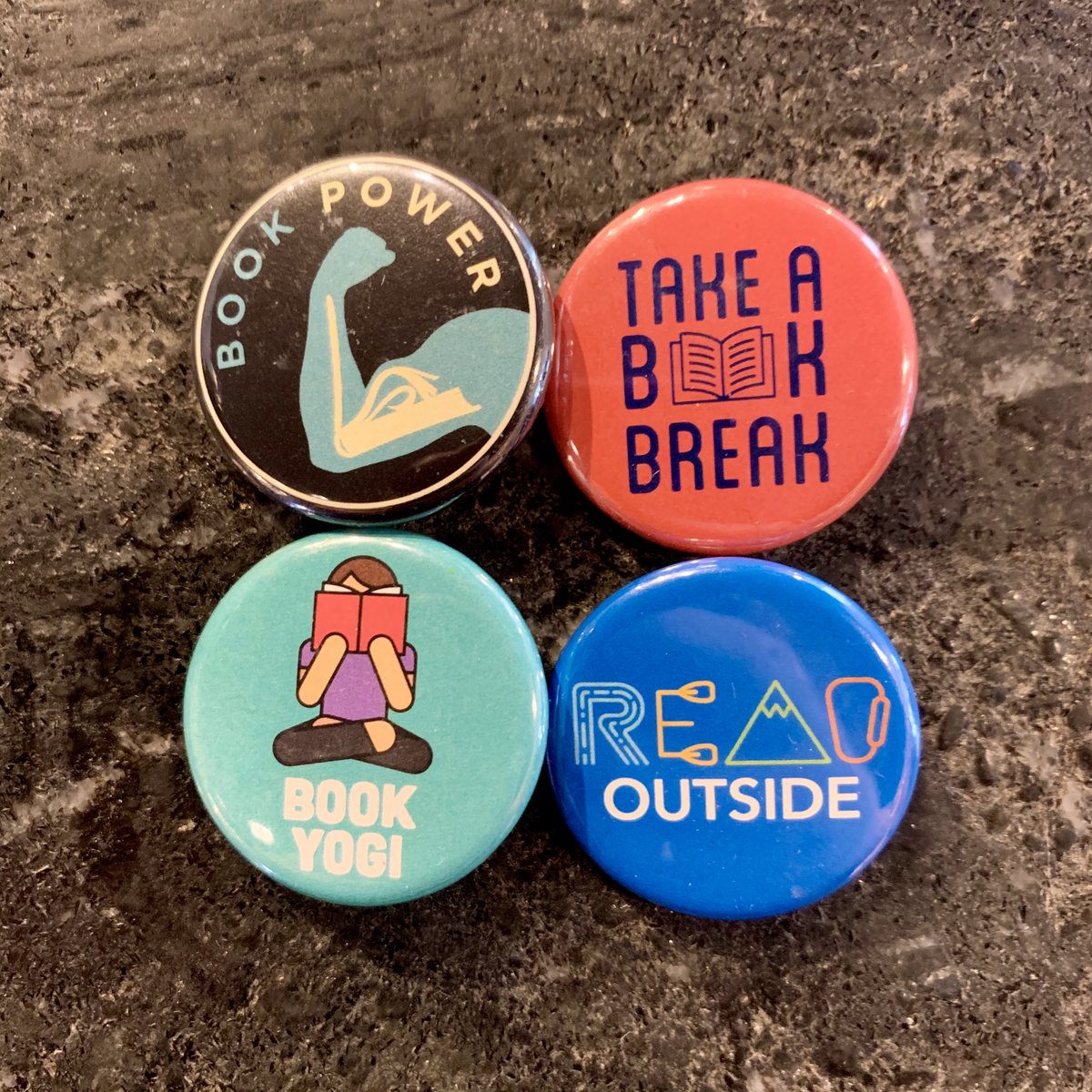 BardsAlley's tweet image. We&apos;re Take A Book Break. Which #ButtonChallenge button are you this week?