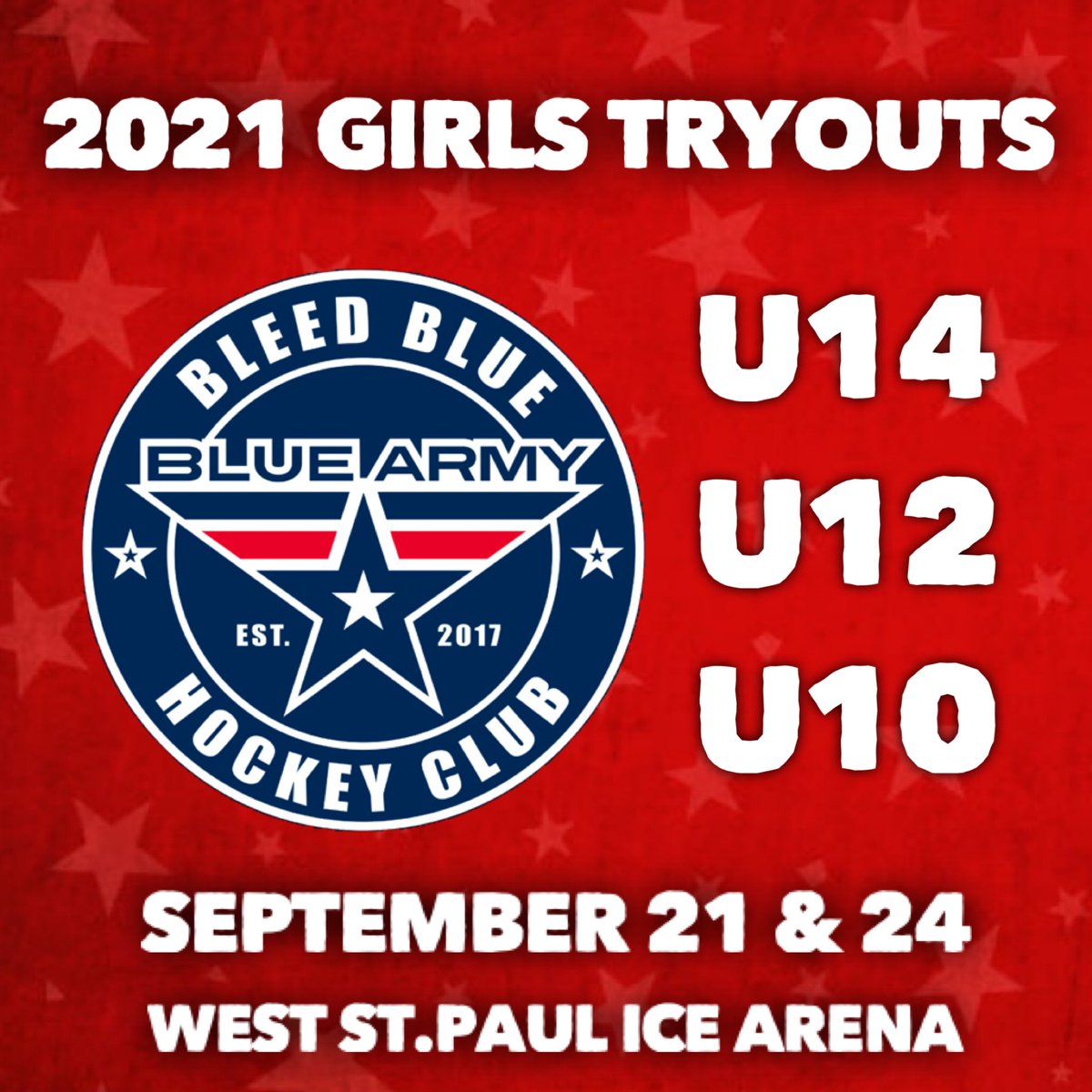 BlueArmyHockey's tweet photo. Girls tryouts are in a little under 2 weeks. Register for tryouts today
https://t.co/v8pEUXlGVP
#BleedBlue #BlueArmyBuilt https://t.co/CbqDAIh2aw