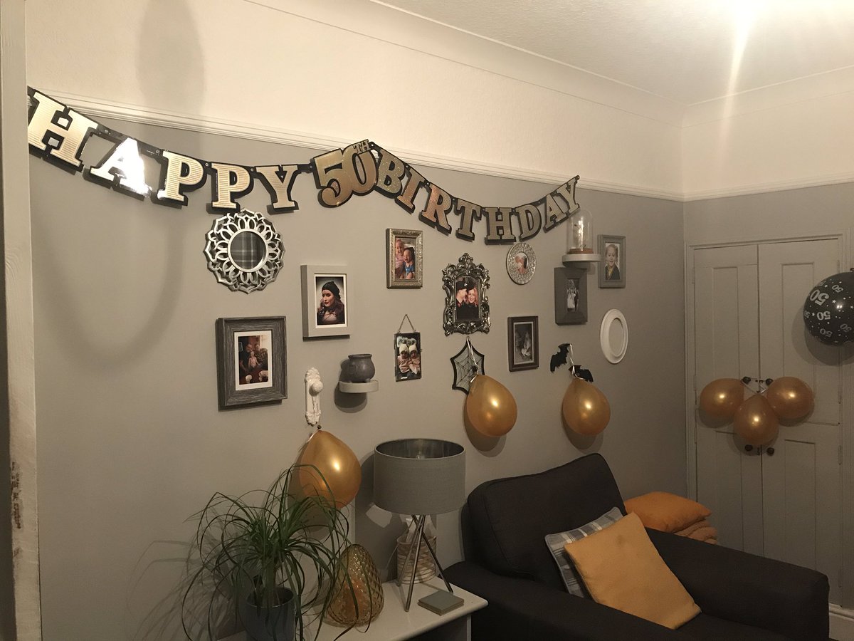 moreton_ian's tweet image. Got in from work at 6:30 am, to find the mrs has been busy trimming up for my low key birthday😂🤔 #birthday #50 #oldcodger #50isthenew30 😂😂