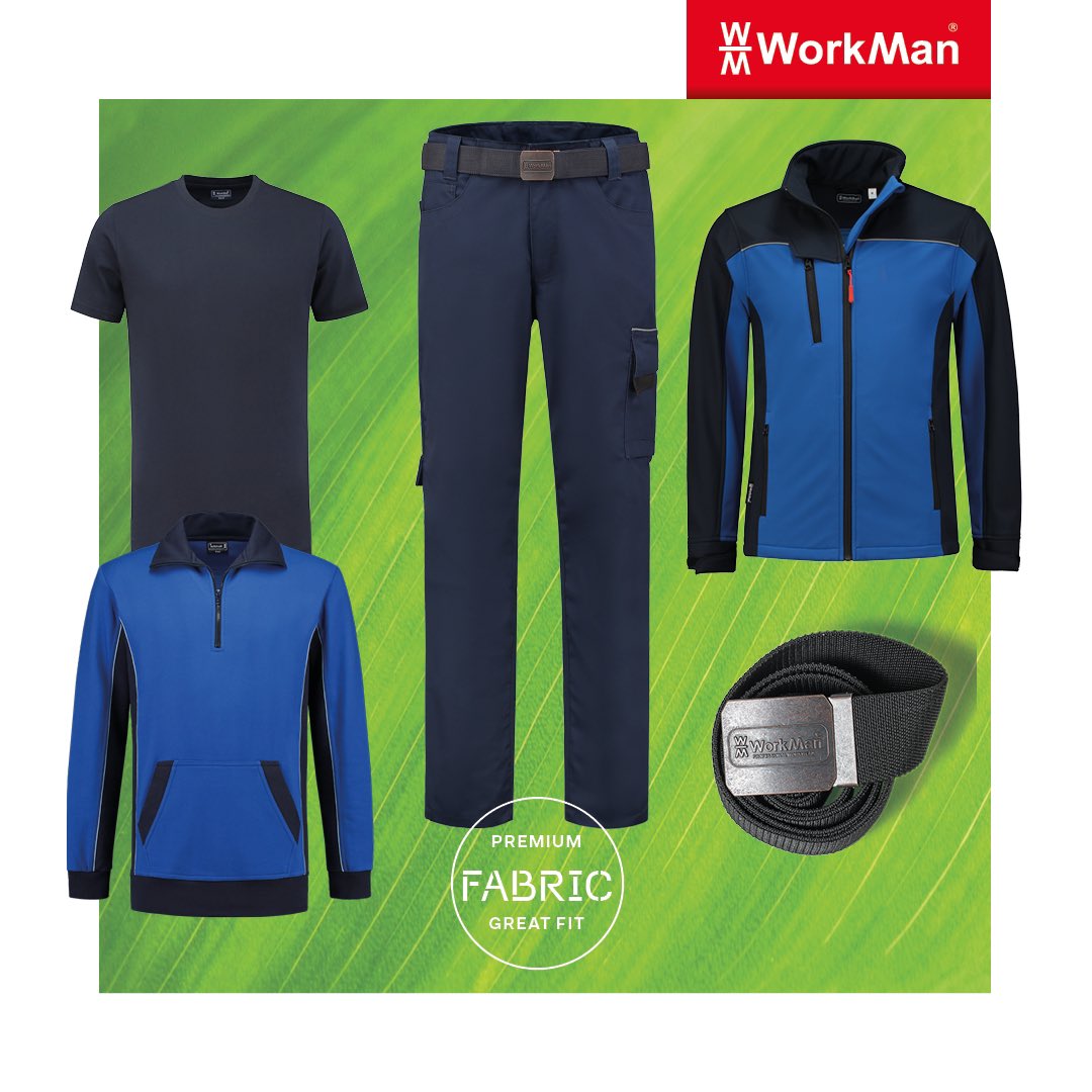Workmanworkwear's tweet photo. Premium fabric, great fit! 

For more information about the WorkMan®️ collection, colors or points of sale, visit: https://t.co/S1lxYFWaXb or send an e-mail to info@workman.nl #workmanworkwear #outfitinspo #blue https://t.co/mBlo3tzKyn