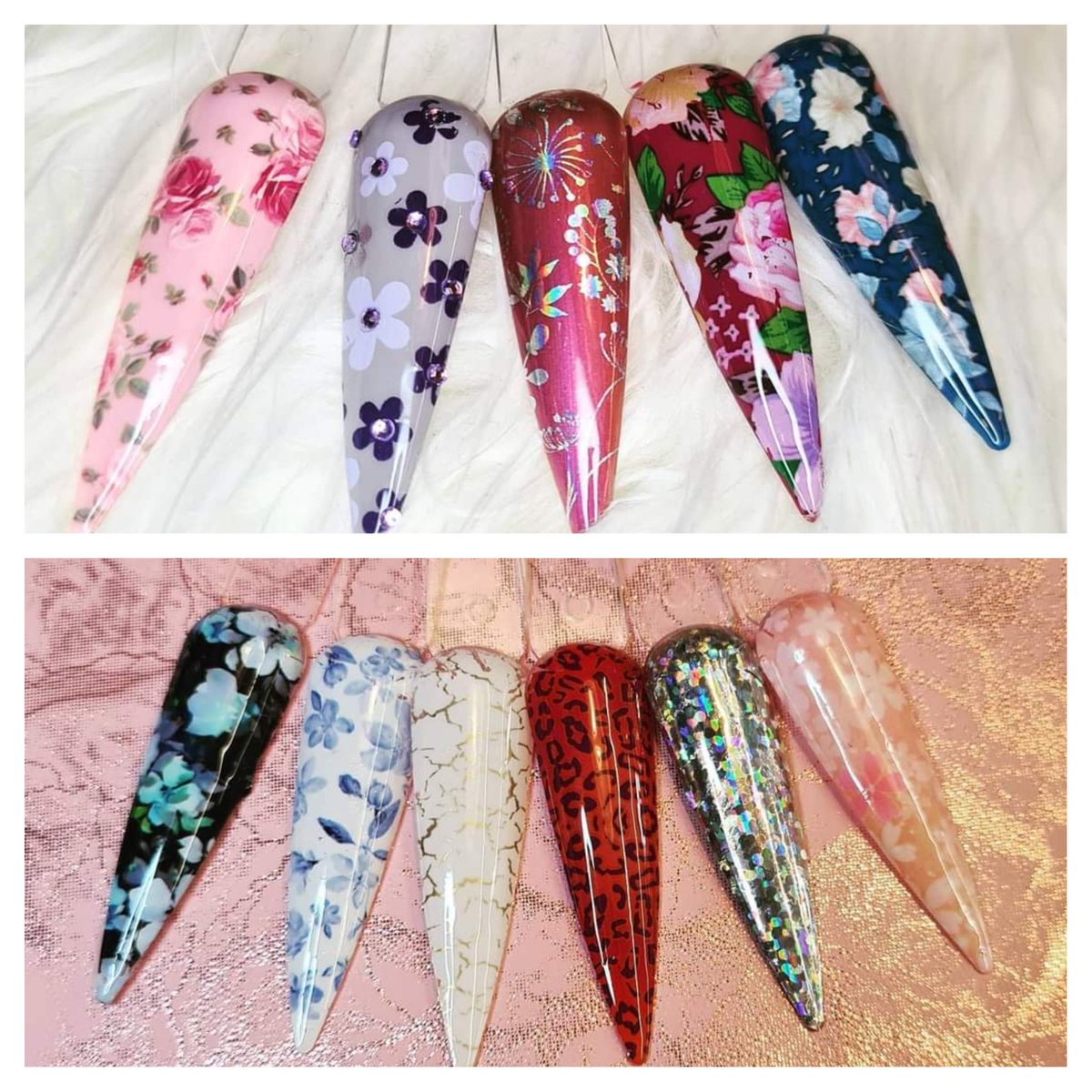 ButterflyStephs's tweet image. 😍😍😍😍 I absolutely love everything in my order here are some Foil Art samples for you. 

Now I&apos;m off to see if I can buy anymore I think I have a new addiction to foils 🥰 Book Now with Steph on 01942396910 or 07510925326 or via our website butterflybeautybysteph.com