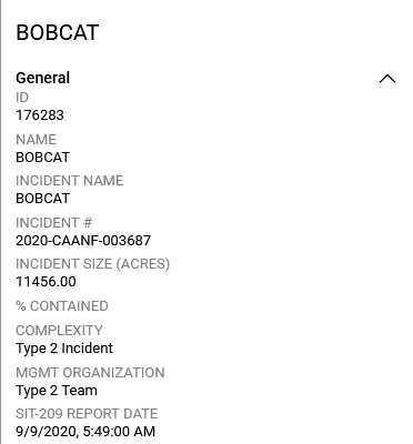 NWCG page this morning -- as of about 6 a.m. -- has the  #BobcatFire at 11,456 acres and 0% contained.