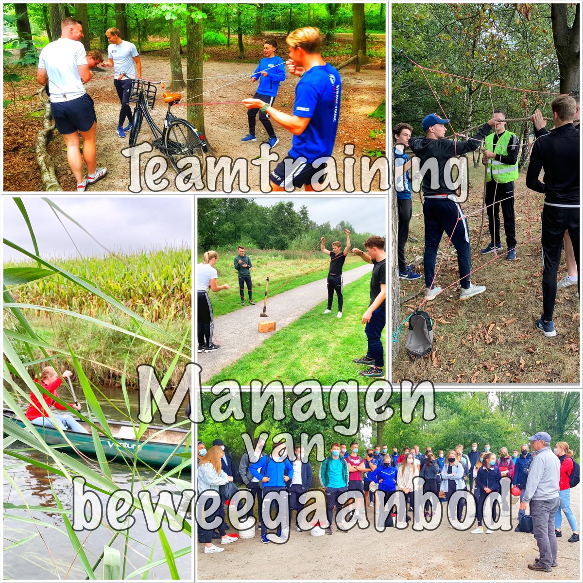 Succesvolle 2-daagse met 3e jaars #Sportkunde managen van beweegaanbod  #coronaproof #fontys