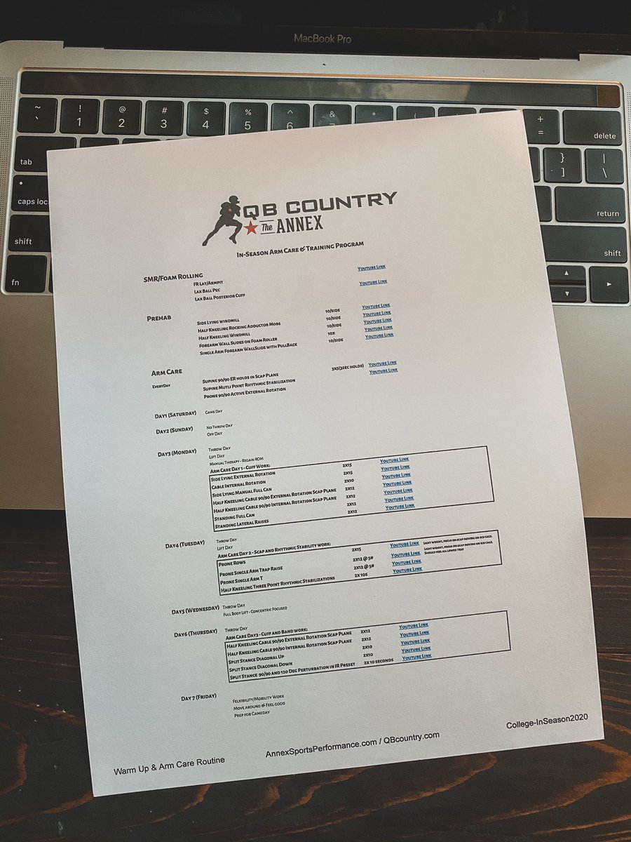mickbrueckner's tweet photo. Exciting things in the works with @qbcountry and @Annex_Sports - In Season Arm Care &amp; Training Program https://t.co/ncgVefT24c