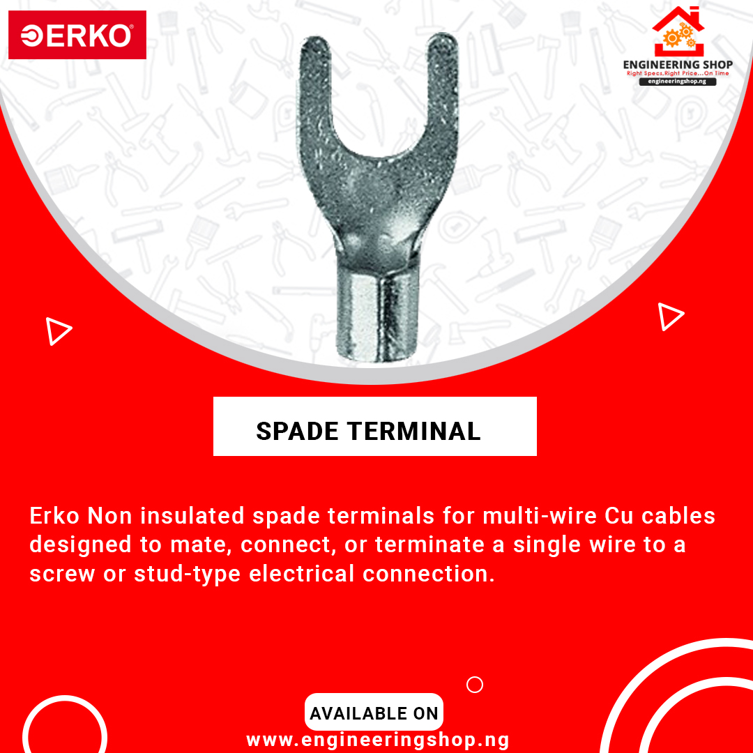 Engrshop_ng's tweet image. Hope you are having a great day out there?

Are you in search of an original spade terminal to give you ease during electrical connection?

feel free to talk to us for yours at 0902 475 5666, 0703 956 7100, or
Email: sales@engineeringshop.ng

#Spadeterminal #electric #connection