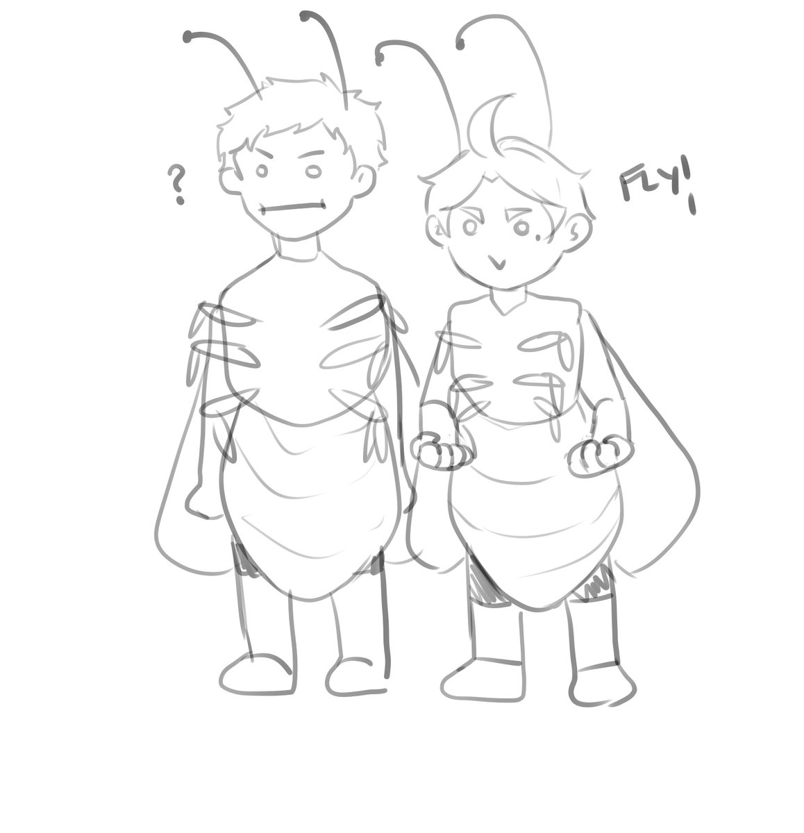 hey this is the only thing i drew today, daisuga as the least intimidating cockroach to ever exist 