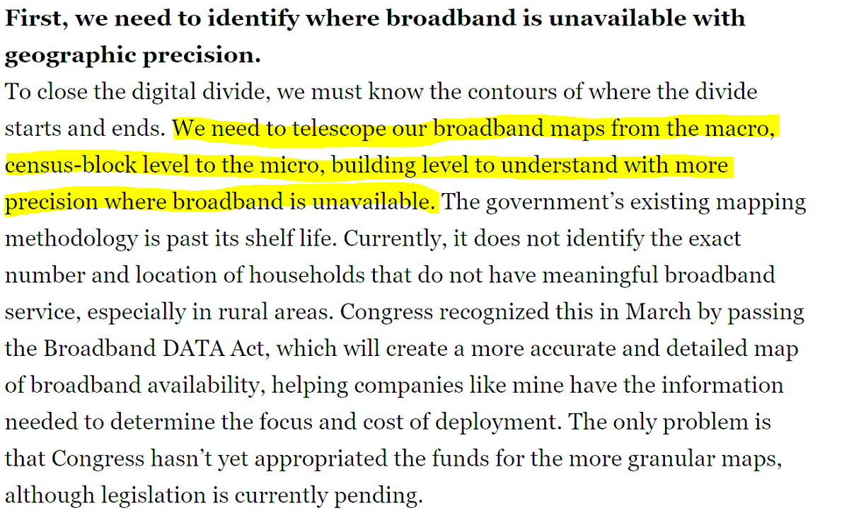 Well gosh, you probably shouldn't have lobbied repeatedly against better broadband maps and the sharing of data in a bid to obscure the lack of U.S. broadband competition then, huh?