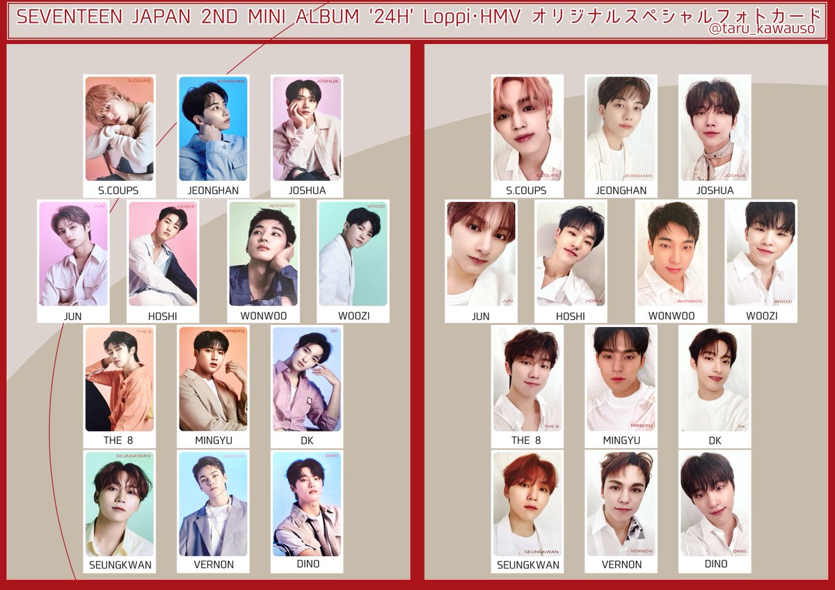 SEVENTEEN セミコロン　HMV特典　ジュン