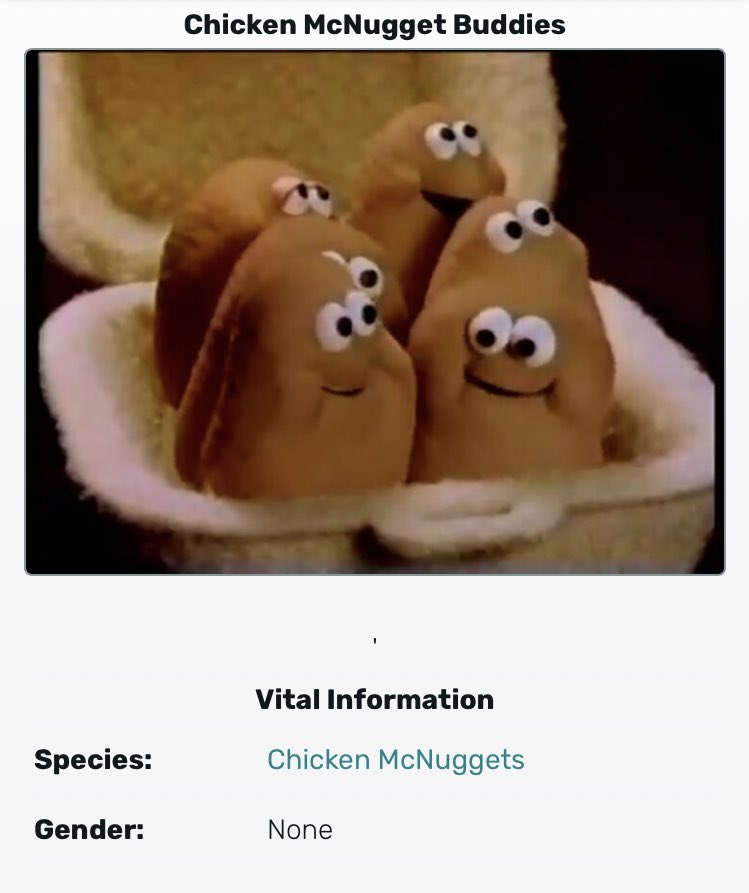 Chicken McNugget Buddies- the frat guy who only has group pics and looks like every one of his frat bros