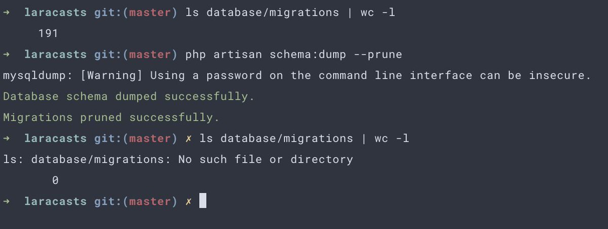 laracasts's tweet image. 👋 Goodbye 191 migrations over the last 7 years. #laravel8
laracasts.com/series/whats-n…