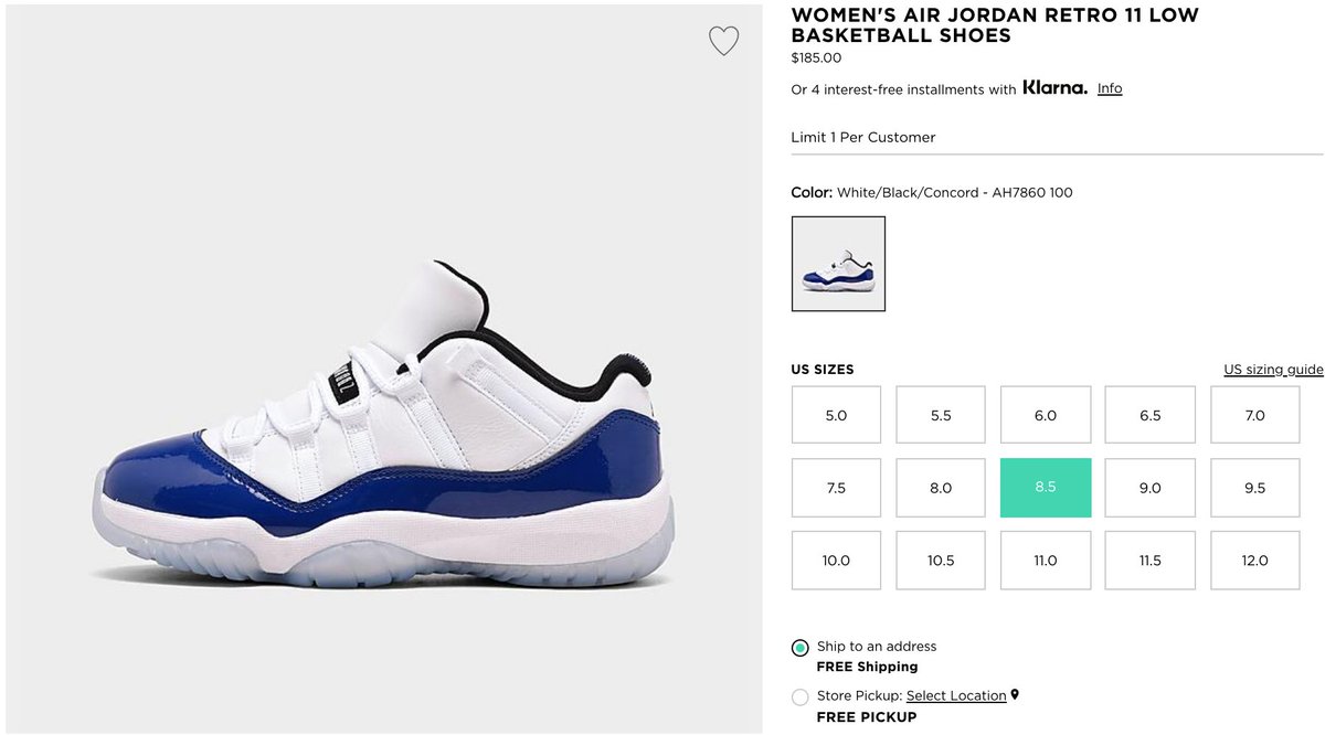 jordan 11 concord jd sports