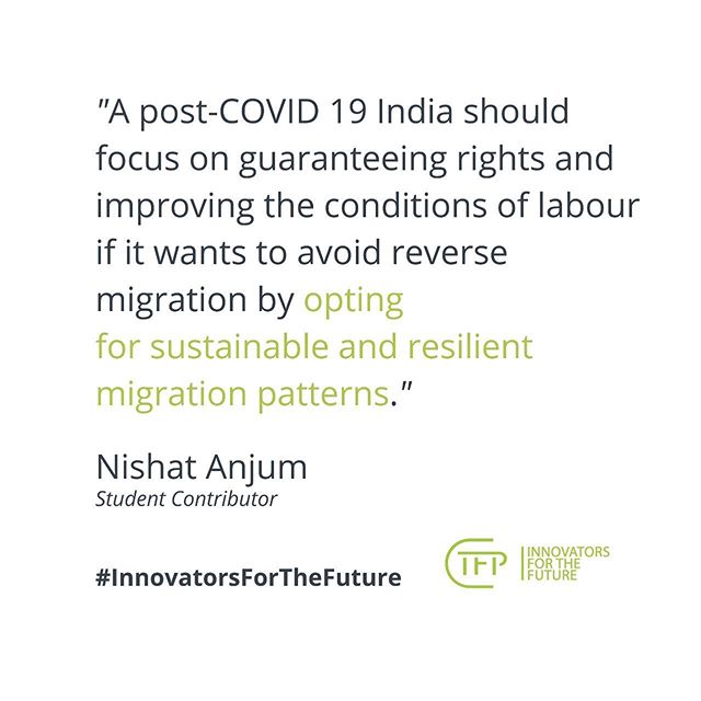 TheFuturesProj's tweet photo. Nishat Anjum, a Masters student in Economics at Jawaharlal Nehru University in India, discusses the unsustainability of migration models using India as a case study.
Read more here ๐
https://t.co/CLhvTz08vE
#TheFuturesProject #FuturesInspiration #InnovatorsfortheFuture https://t.co/j0Kzln4IaG