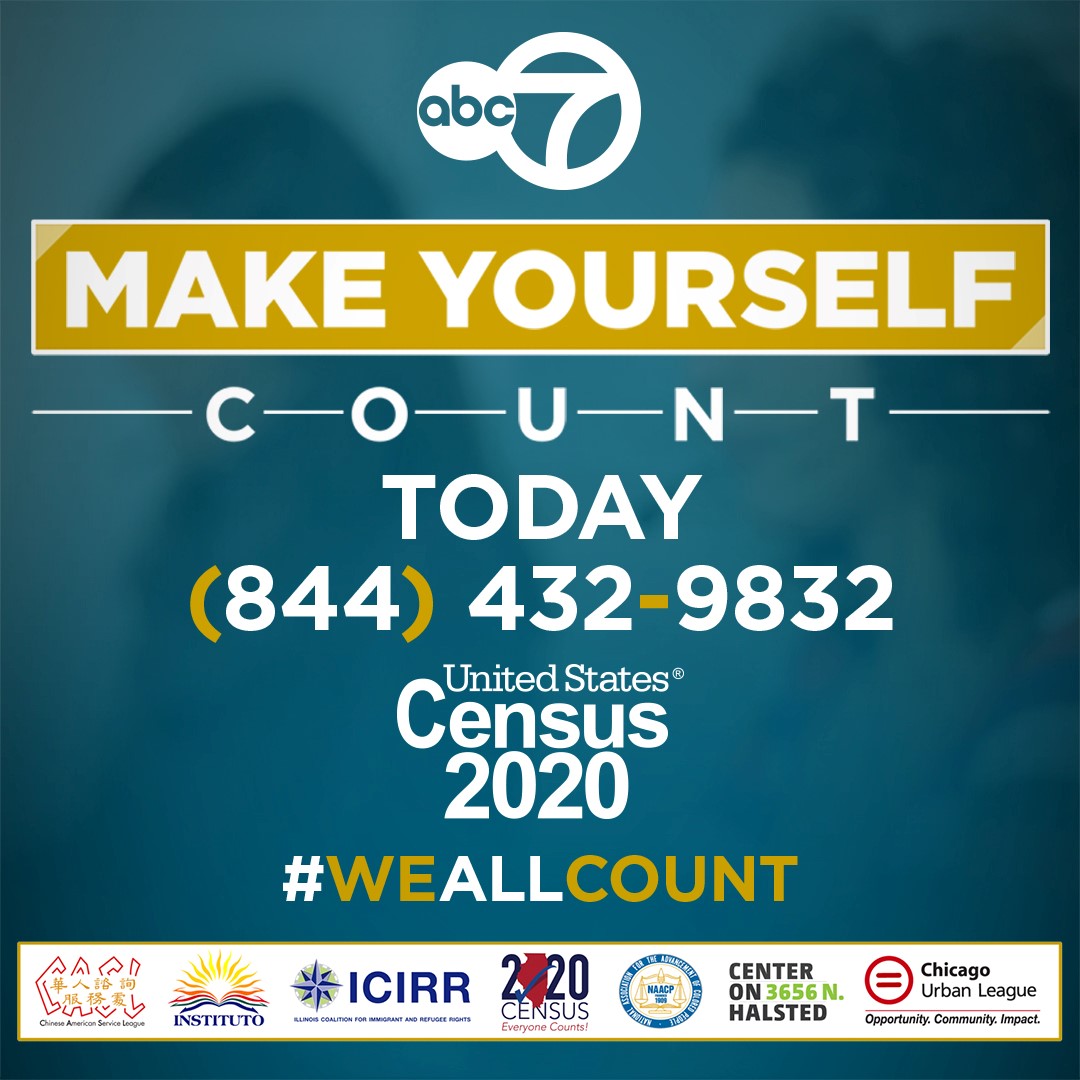Instituto1977's tweet image. You've got questions about the #2020Census  we've got answers! Call us at 844-432-9832 tonight to have your questions answered about the 2020 census and make your voice heard. Special thanks to @ABC7Chicago for having us! #OneDynamicInstituto #ILCountMeIn