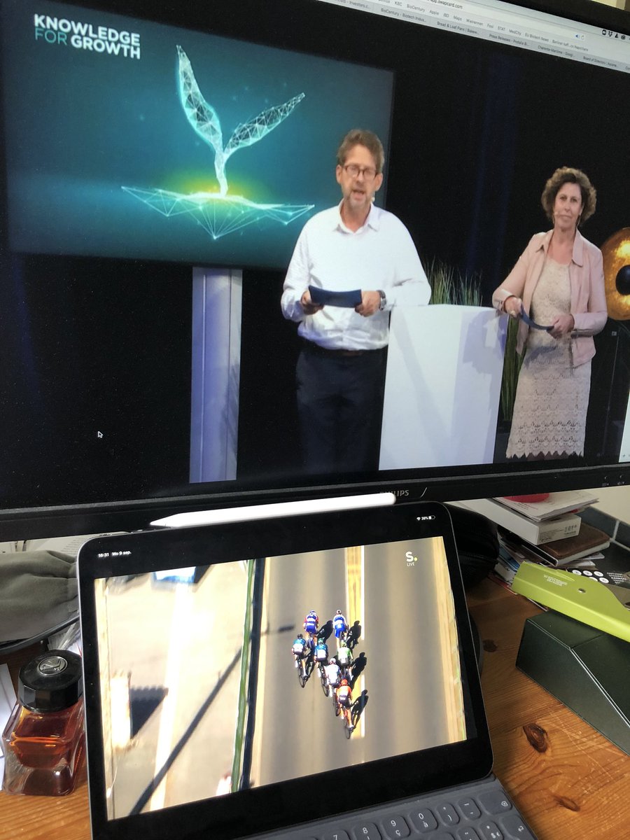 #KfG2020 kicked off its special edition this year .. allowing multitasking ☺️🚴🏻‍♂️