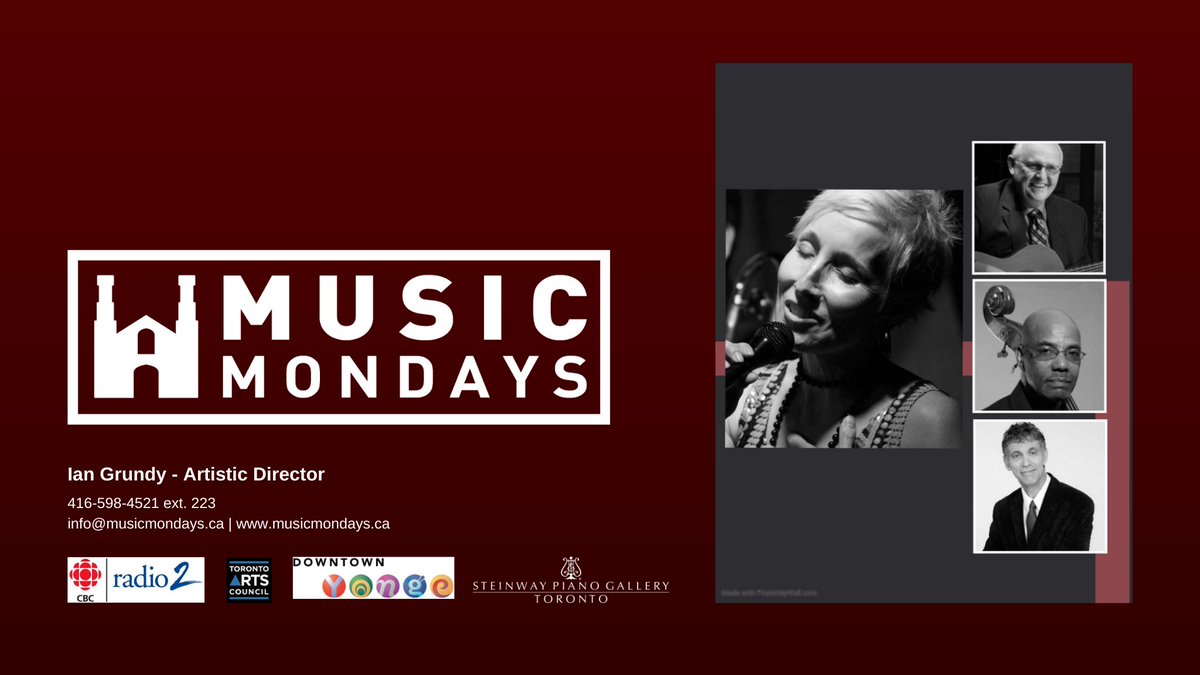 Music Mondays - Sept. 14 - Tanya Wills Quartet - mailchi.mp/493241c1411d/m…