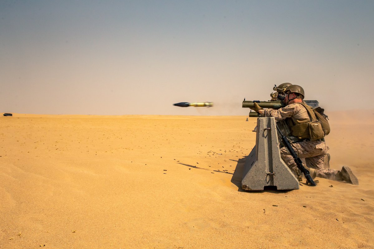 Anti-armor integration @SPMAGTF_CR_CC Marines integrate anti-armor capabilties at the platoon level during a live-fire range in #Kuwait #Knowyourmil @USMARCENT @DeptofDefense @CENTCOM @1stMEF @USMC