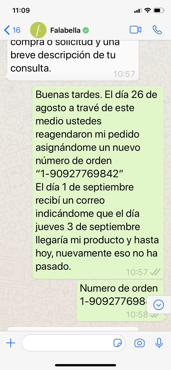 PatricioLotito's tweet image. Acabo de terminar mi nonagésima cuarta batalla con @FalabellaAyuda para que me traigan mi producto que nueva% re programaron y nunca llegó. Lean el diálogo que sostuve con ellos: Nada concreto! Ya pues! Hasta cuando!De nuevo son TT. Oh! Ahora quien podrá ayudarnos? @SERNAC 🤷‍♀️😡