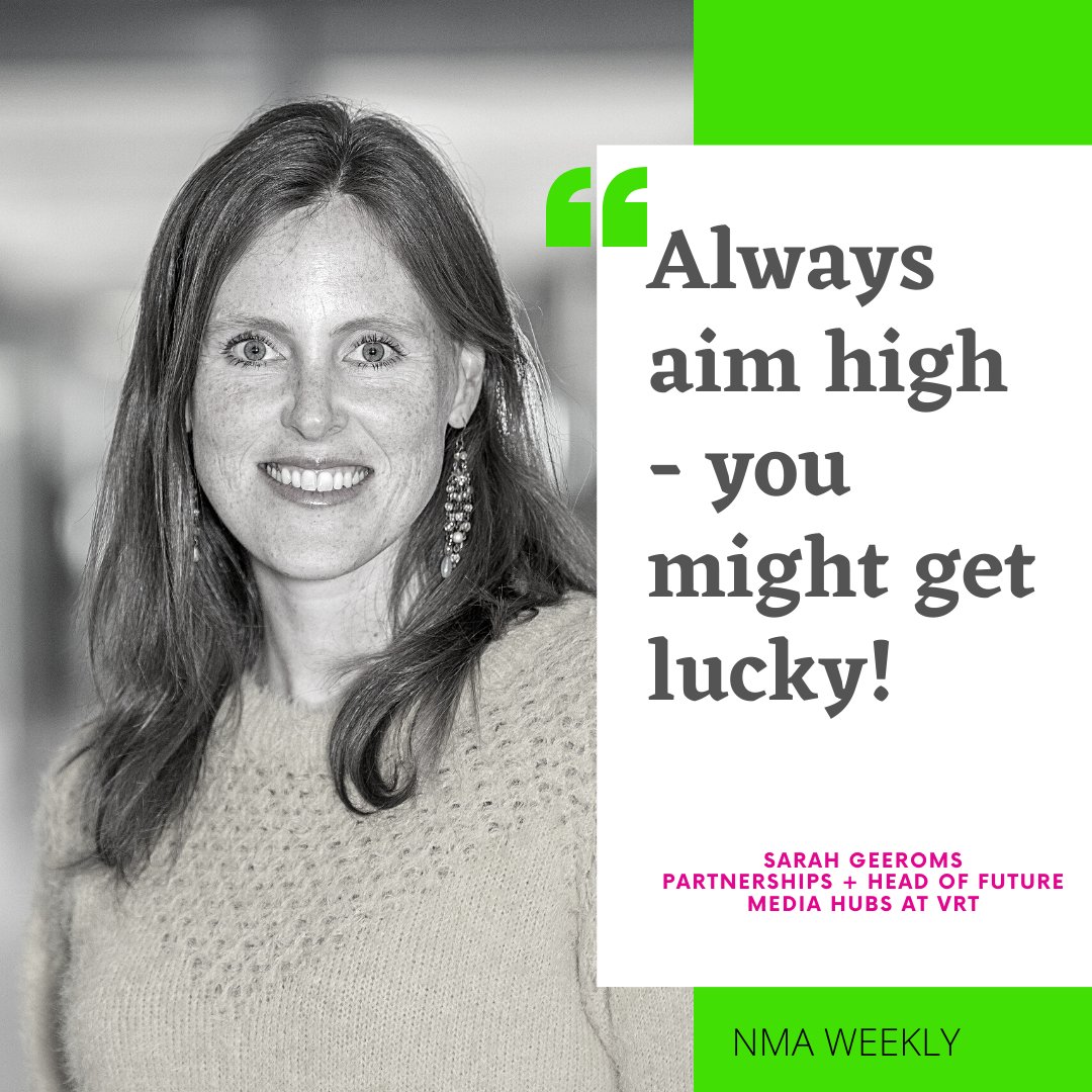 NMA_vc's tweet photo. 🎧Premiere of #NMAWeekly Podcast in #English w/ Partnerships & Head of Future Media Hubs of VRT, Sarah Geeroms. She talks about @VRT X #NMA, how they handle the #covid_19 situation & her golden rule for #founders! Tune in!
🎧
▶️ https://t.co/QiziB8tLCI
▶️ https://t.co/jk2uoEhyuk https://t.co/YpTN3cc6BV