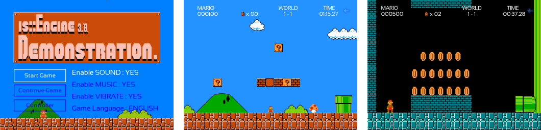 IsDaouda_Games's tweet photo. Hi,
#is_Engine #demo level editor has been improved so that you can easily create levels and integrate it into the #game.

►https://t.co/VfZi8VvQsT

►Video of the demo: https://t.co/vycXwMmfy5

►Demo link: https://t.co/OuzceOnVZ8

@sfmldev #SFML #gamedev #indiedev #SuperMario https://t.co/K0yUd7aMnw