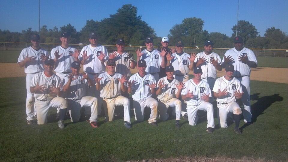 midiowabaseball's tweet photo. Des Moines Tigers win 10th team title on this day in 2012.  A young and spry @MoonGrahamShow played a big role.  Wasn’t it a 5-0 gem in the semi? https://t.co/cCY1OXZ8EO