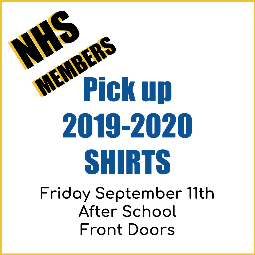 Yes you read that right! Your shirts are available for pick up after school THIS FRIDAY! come to the front doors and we will give you the shirt you’ve all been waiting for!