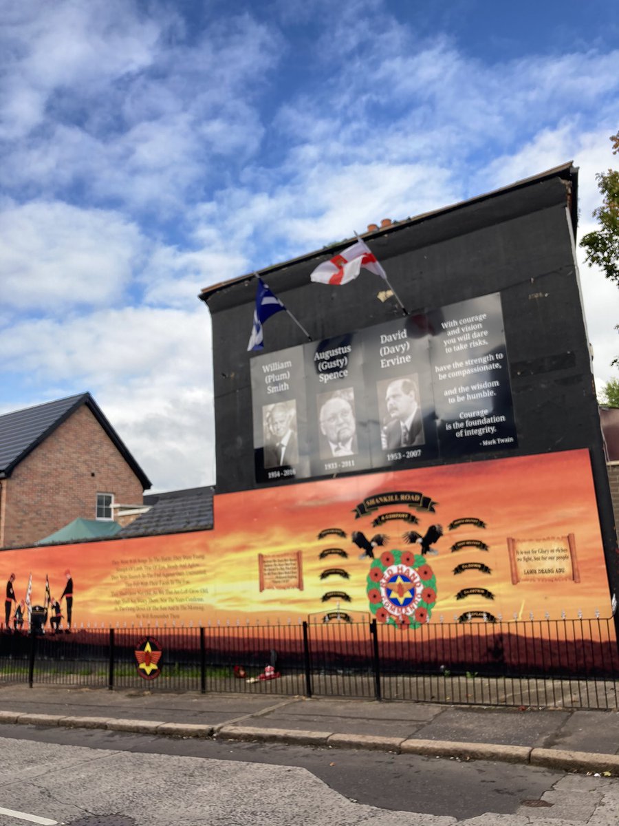 18.  #Belfast Red Hand Commando mural which includes their Irish language motto!