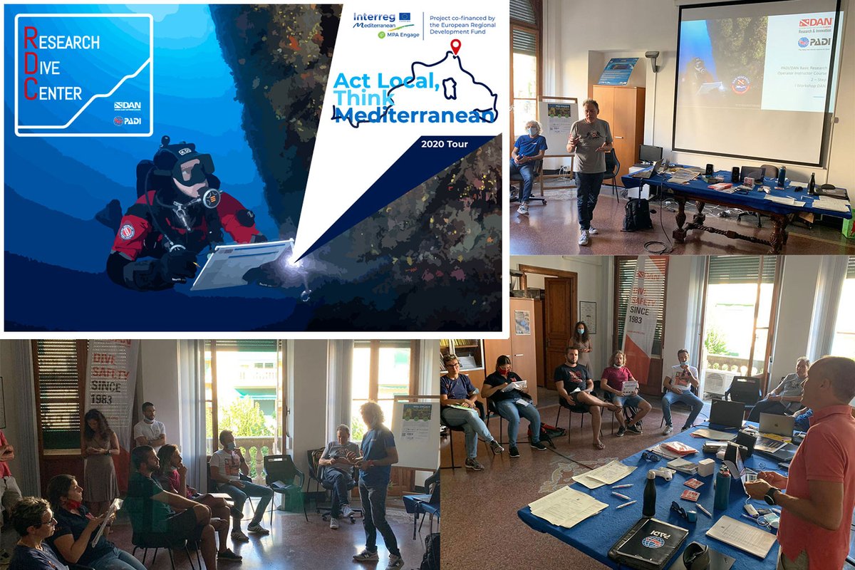 DAN_Europe's tweet image. @MPAengage reaches Portofino MPA to monitor the effects of #climatechange in the Mediterranean, according to defined #scientificprotocols. The DAN team is on tour to involve #divingcentres & Instructors in #CitizenScience programmes such as the "PADI/DAN Basic Research Operator".