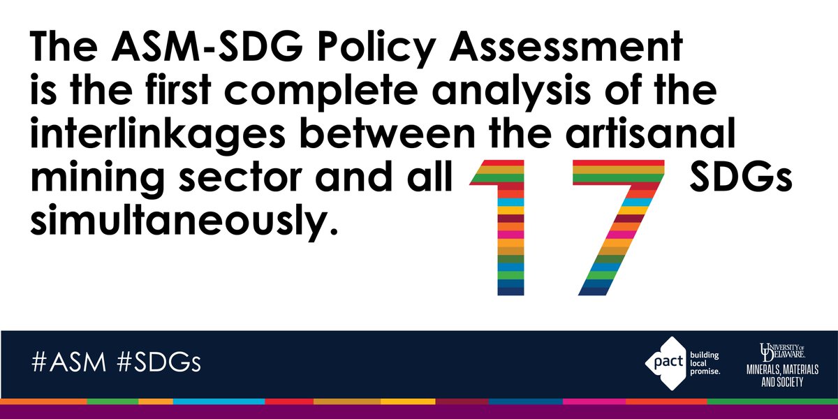New Publication Alert! 

Released by <a href="/PactWorld/">Pact</a> and <a href="/UDelaware/">Univ. of Delaware</a> today: 'Mapping #ASM to the #SDGs' 

View interlinkages between the #mining sector and #SDGs along with #policy guidance to unlock the ASM sector's potential at bit.ly/3bItSeY

#ASMandSDGs