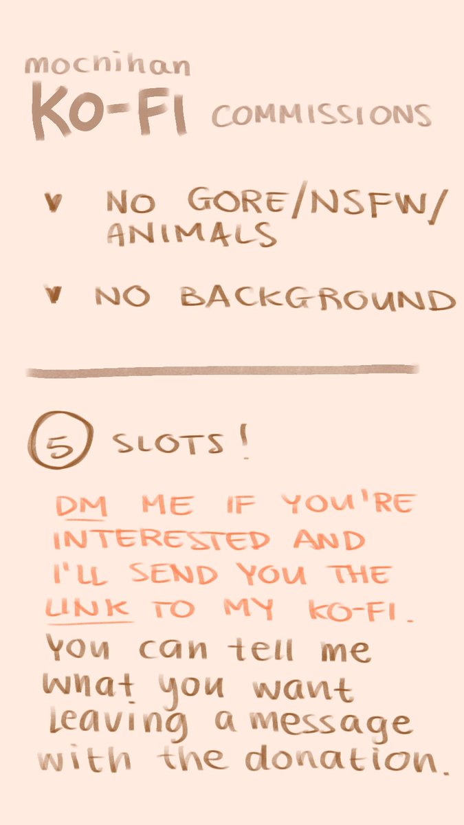 y'all i opened my kofi commission (5 slots)!
if you're interested feel free to reply to this tweet or dm me ^^ 