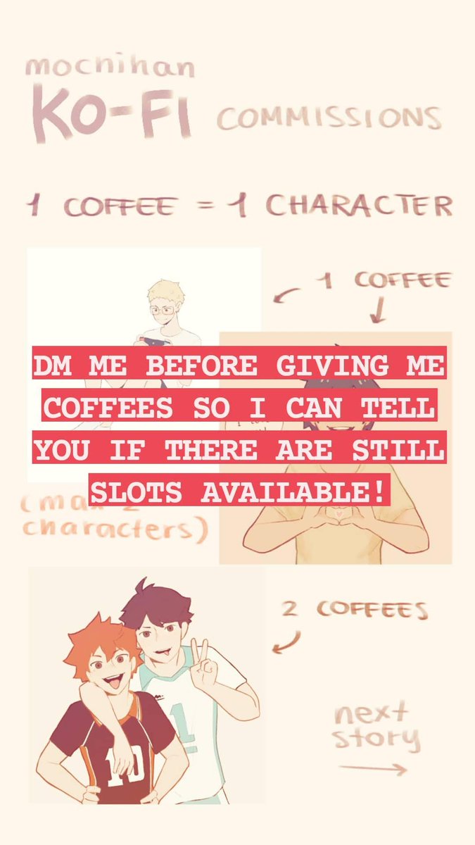 y'all i opened my kofi commission (5 slots)!
if you're interested feel free to reply to this tweet or dm me ^^ 