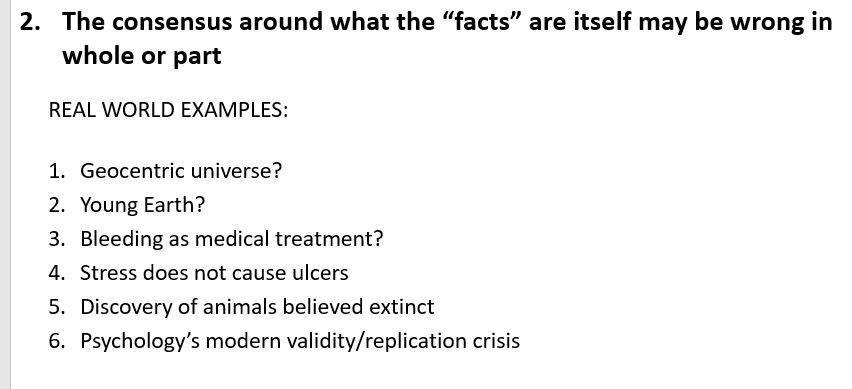 Scientific Certainty: About So Many Things That Were Wrong