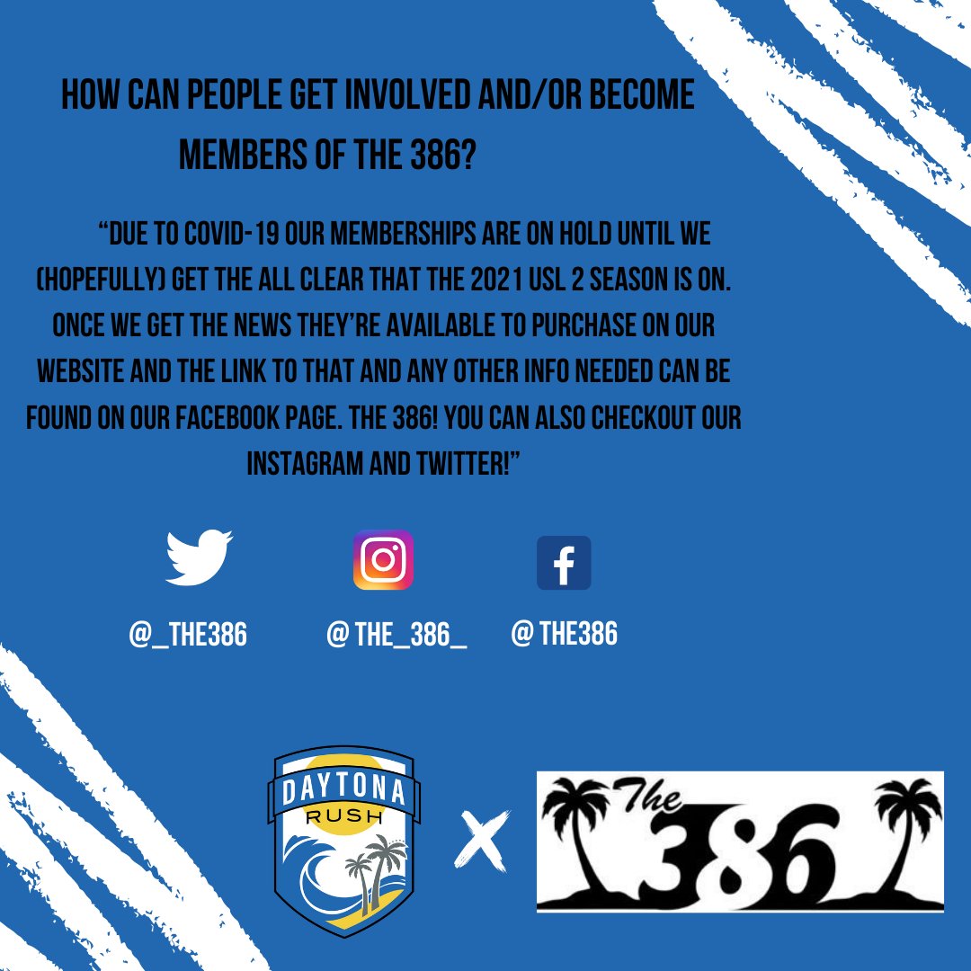 Daytonarushsc's tweet image. Are you interested in the fan culture of Daytona Rush SC? Look no further than our new Fan Spotlight and @_The386 #RushForwardDaytona⚽️