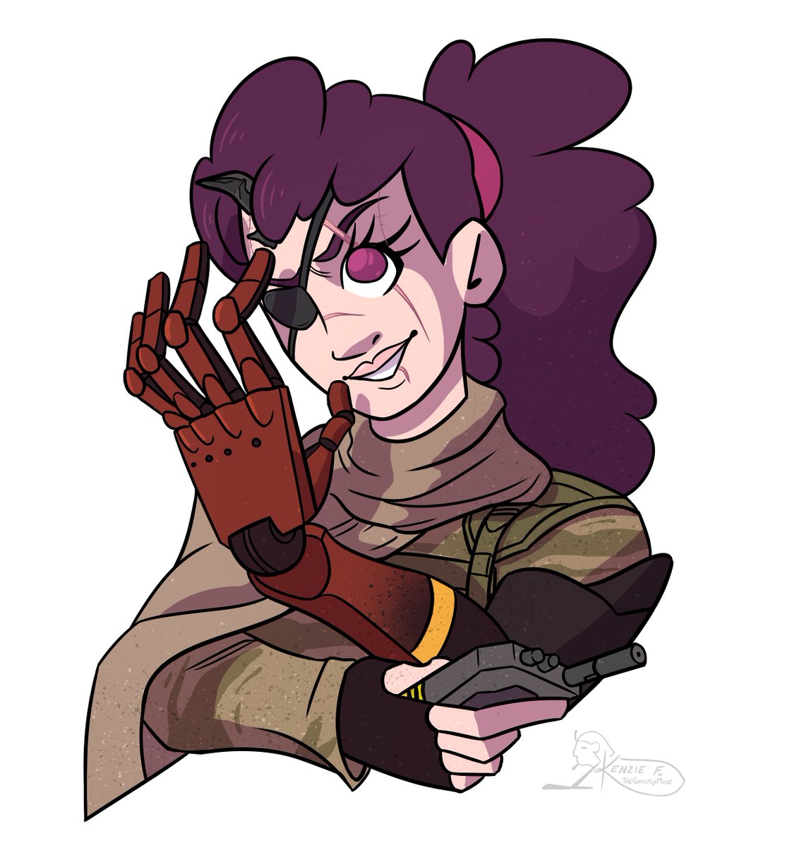 This one I did back in June but you know what? It exists here now! Commission for @ChefPyro_