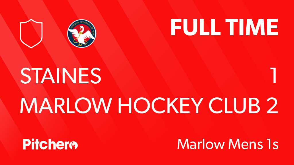 MarlowHC's tweet photo. FULL TIME: Staines 1 - 2 Marlow Hockey Club
#STAMAR #Pitchero
https://t.co/N6hgQ5wMJQ https://t.co/vcpjdILa6Q