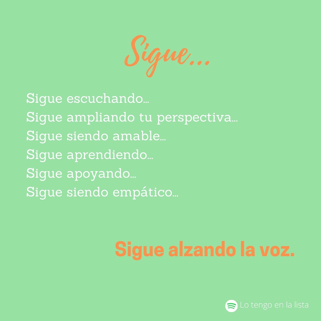 lalistadehoy's tweet photo. Hoy más que nunca, alza la voz. https://t.co/a2pDm6yqtS
