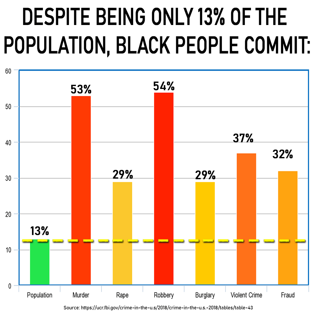 GetRealist's tweet photo. @CamEdwards Blacks disproportionately abuse the rights and privileges afforded to them. This is why we have a "gun control" problem. https://t.co/O1ehwerux8