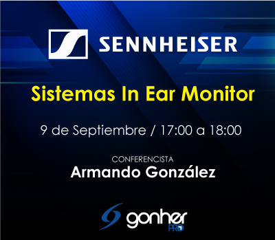 Y más tarde otra conferencia, ahora sobre los sistemas In Ear monitor de Sennheiser.

Sigue la transmisión desde nuestro facebook, resolveremos todas tus dudas.