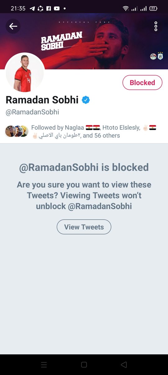Done #الغاء_متابعه_رمضان_صبحي