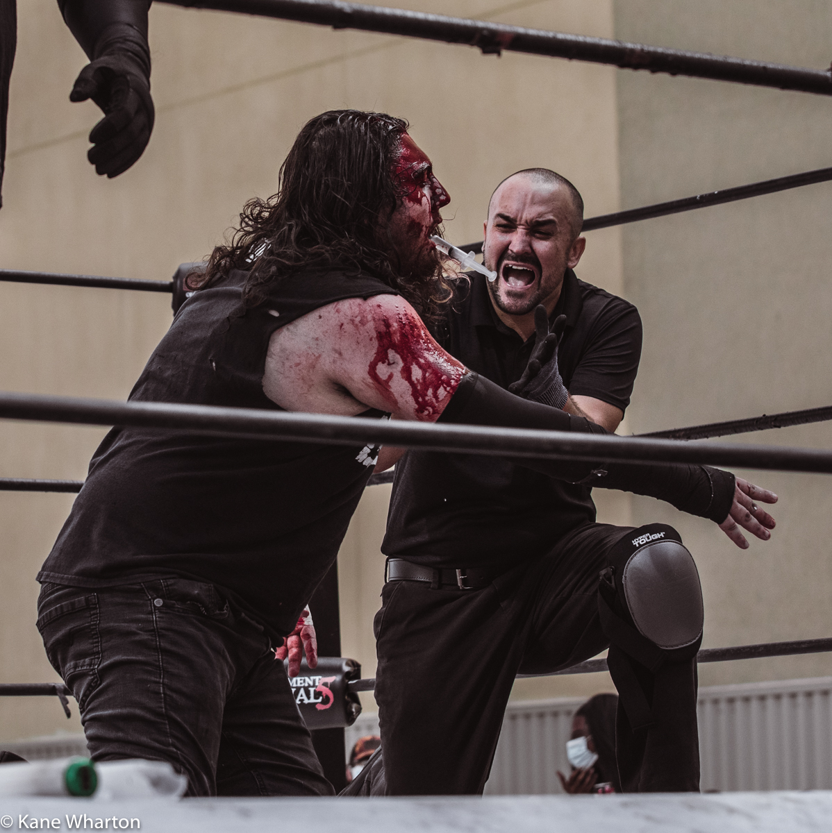 Kane_B13's tweet photo. In the opening 1st round match from #gcw #tournamentofsurvival 5 in Atlantic City, it's #44OH's
@RickeyShanePage vs @TheJimmyLLoyd
with some #hypodermichijinks #gcw #tournamentofsurvival #deathmatch #gcwtos5 3/3 https://t.co/pvrvhxqIIc