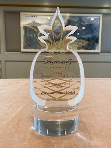WindsorCourt's tweet photo. It is with great pride &amp; gratitude that we share the Windsor Court has been named @preferredhotels Hotel of the Year Overall!

This extraordinary achievement is largely due to the incredible team we have here at Windsor Court, as well as each of you, our dear guests &amp; friends. https://t.co/iI631550sm