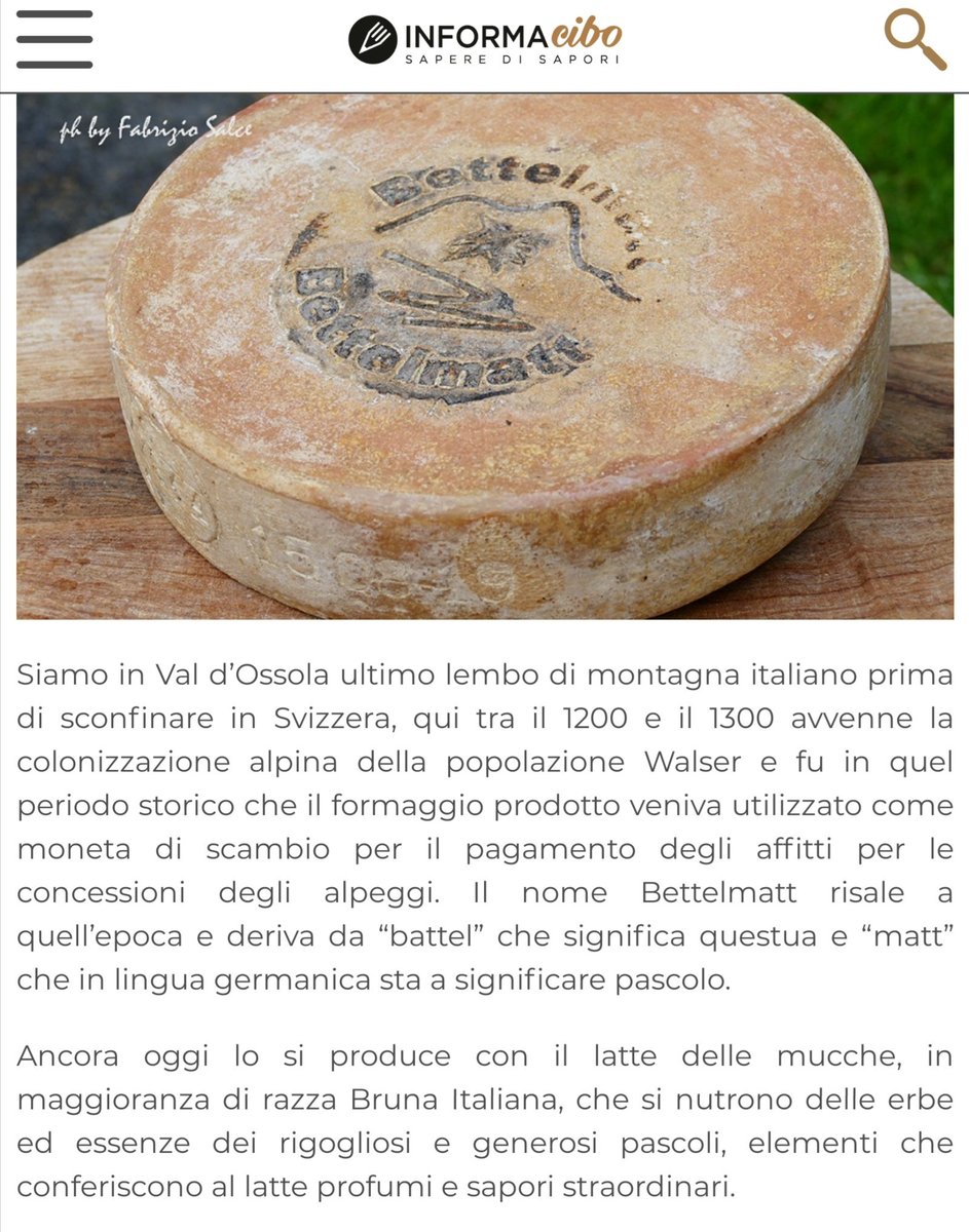 EdTroiano's tweet photo. #Bettelmatt: un gioiello di montagna by Fabrizio Salce
Una “chicca” casearia del nord Piemonte.
Alla scoperta dei gioielli del territorio per partecipare fino #20settembre.
Leggere su #Informacibo:
https://t.co/EtoHGlqtrI
@paoloigna1
@savinovurchio @pino_zuliani @sassi_mario https://t.co/ZhoQEFsEj9
